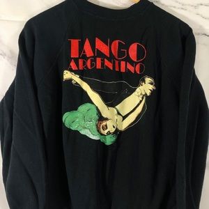 Vintage 90s Tango Argentino musical crew neck